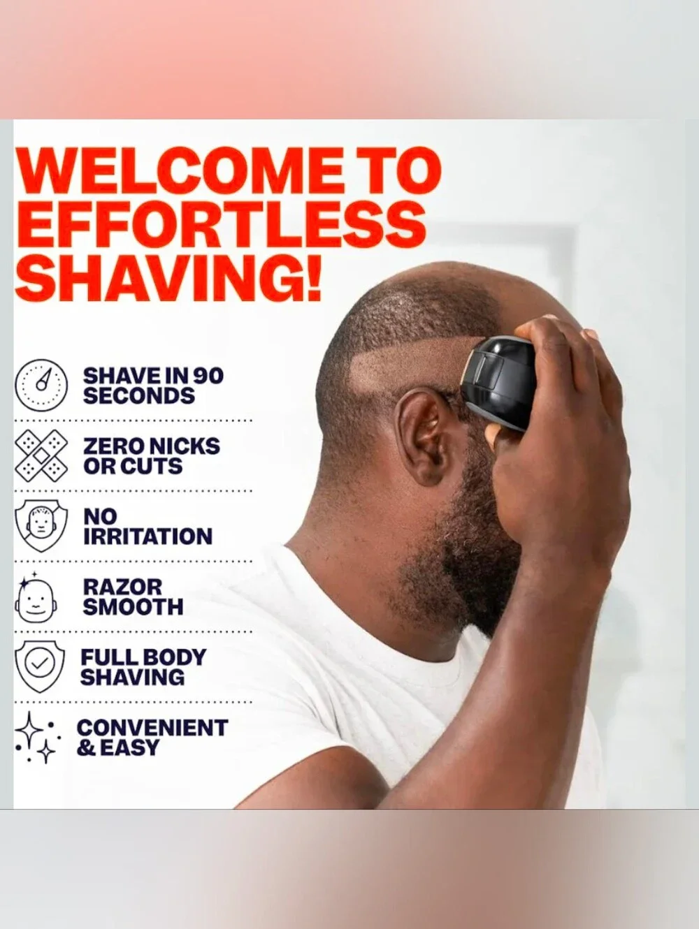 Freebird FlexSeries Electric Head & Body Hair Shaver - Mens Cordless